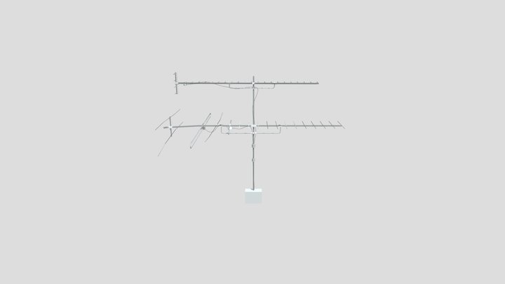 Vhf Antena 3d Model