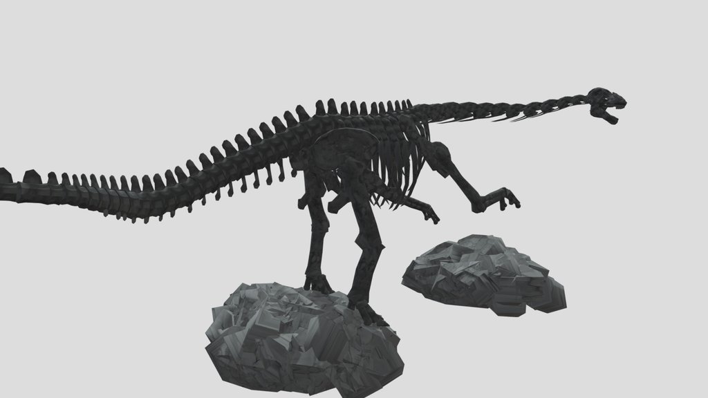 Jurassic Park Posed Alamosaurus Skeleton