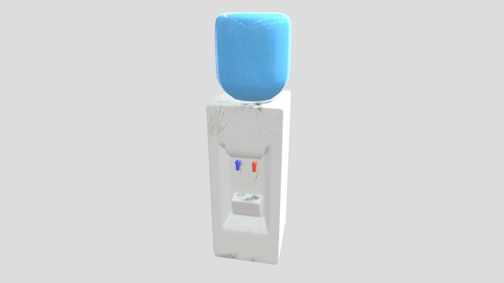 Dusty Water Cooler Texture 3D Model