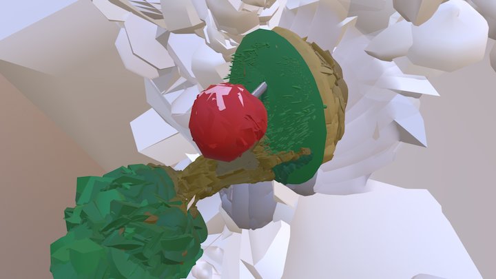 Chameleon Island 3D Model