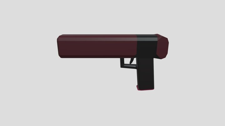 Sci- Fi_ Pistol 3D Model