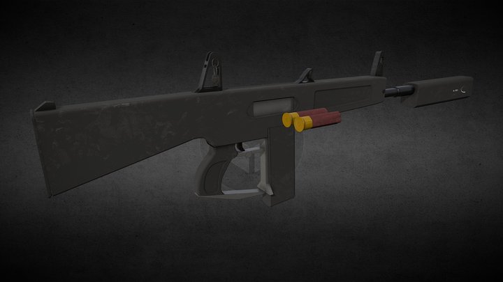 AA12 LP - Basic Colours w/scratches 3D Model