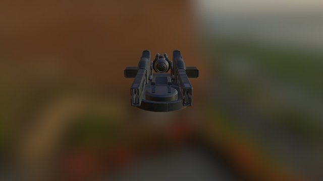 Vehicle Automated Turret 3D Model