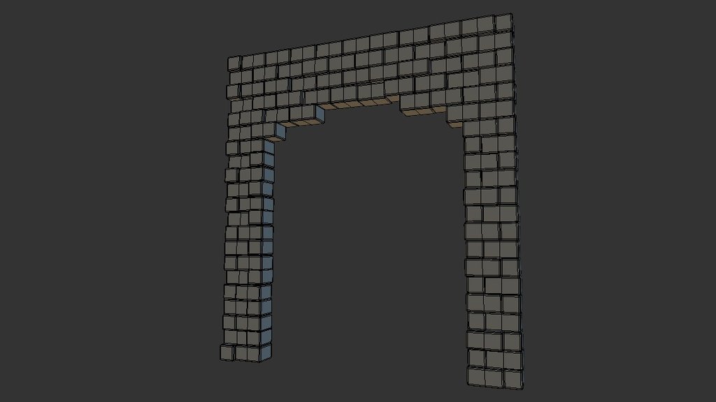 Door Arch Stone Wall