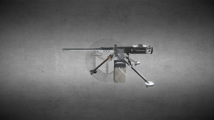 M2-browning 3D Model