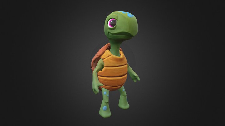 Chibi Turtle 3D Model