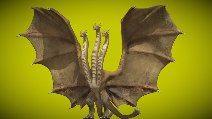 Lukiethewesley13's King Ghidorah 2019 3D Model