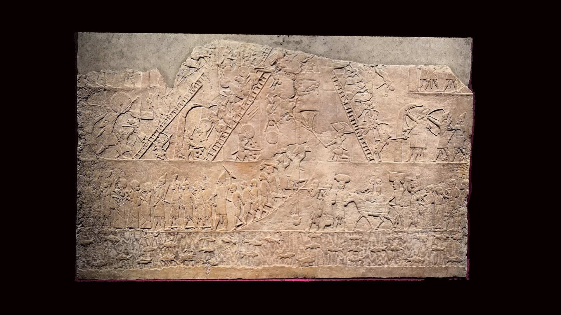 Nineveh North Palace, Room M Panel 17 — Sketchfab embed 3D viewer
