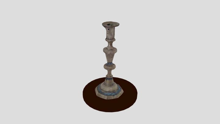 Μπρούτζινο κηροπήγιο 3D Model