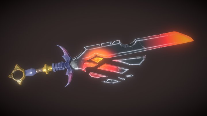 3D Stylized sword 3D Model
