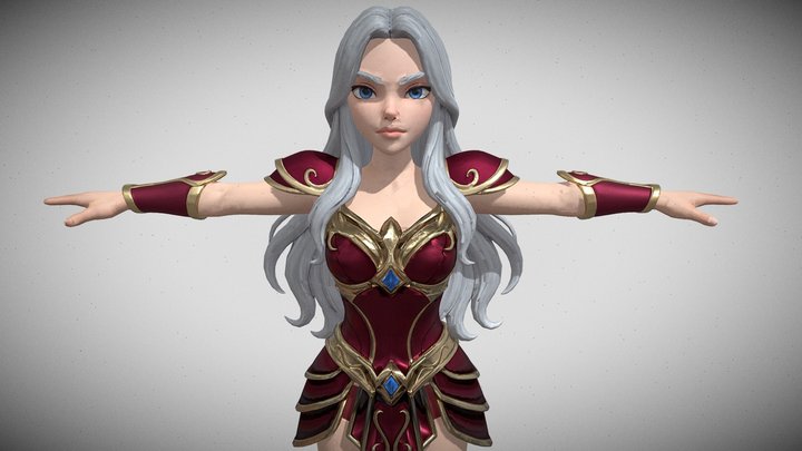 Valerya - Fantasy Queen | Stylized 3D Character