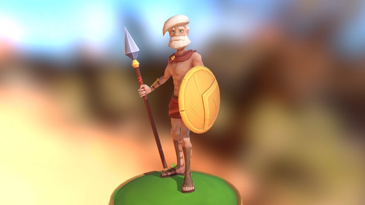 Argus, Sparta's Oldest Warrior 3D Model