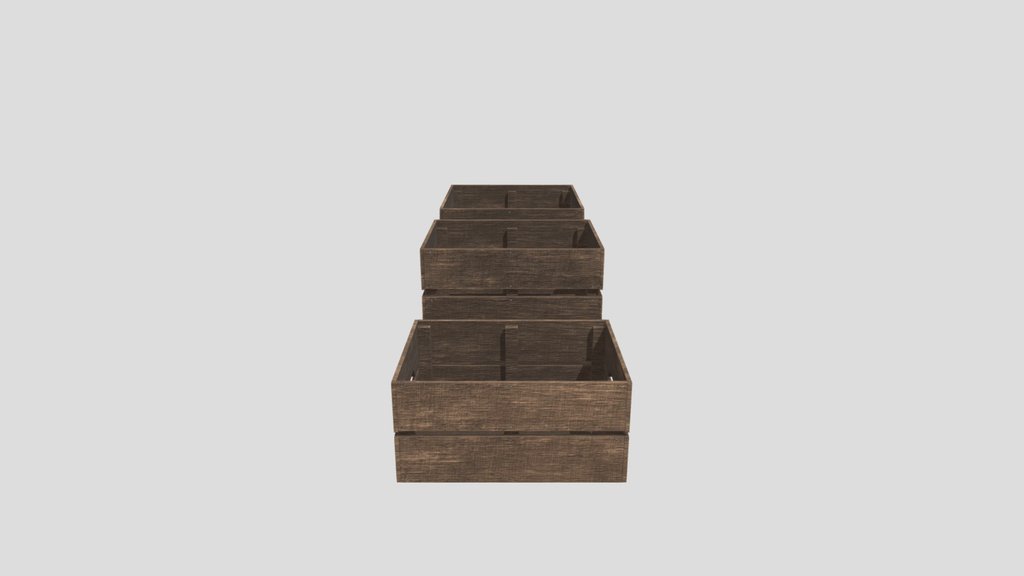 Wooden Crate Set