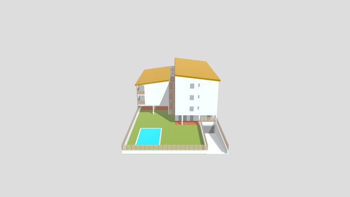 Bloque de viviendas sin tejas - BIMserver.center 3D Model