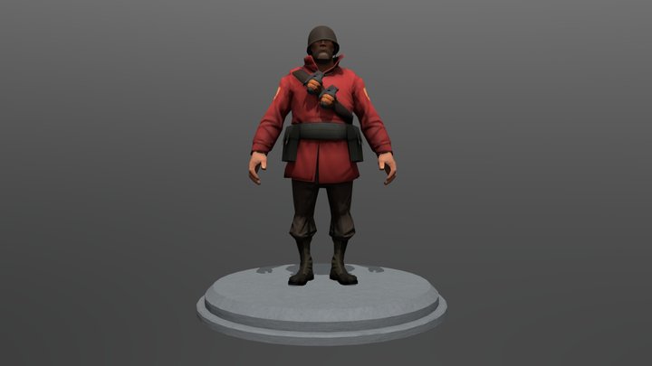 TF2 Soldier 3D Model