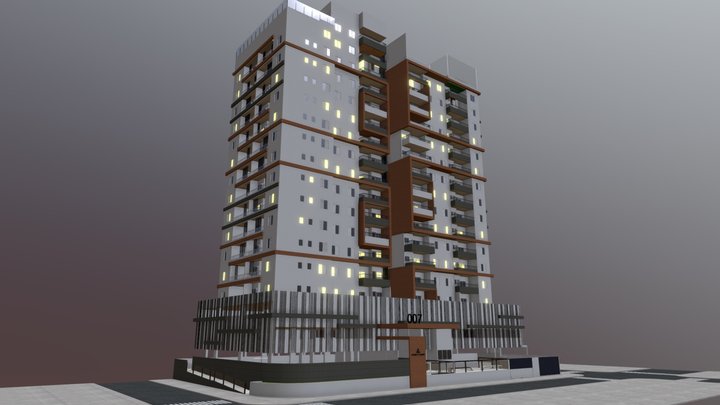 Fachada - Piazza- America square 3D Model