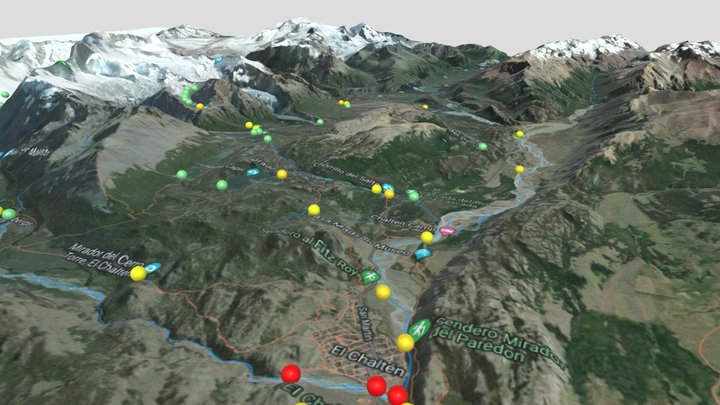 El Chalten - Parque Nacional de Los Glaciares 3D Model