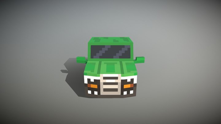 Low-Poly Truck 3D Model