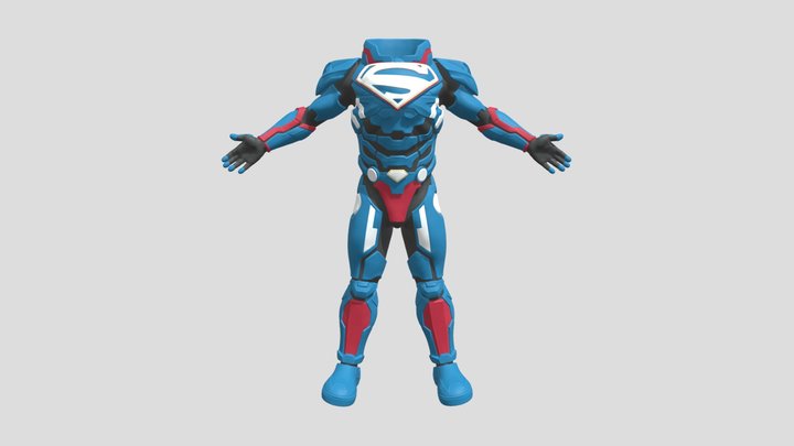 Lex Luther Superman Custom Cosplay Armor Set 3D Model