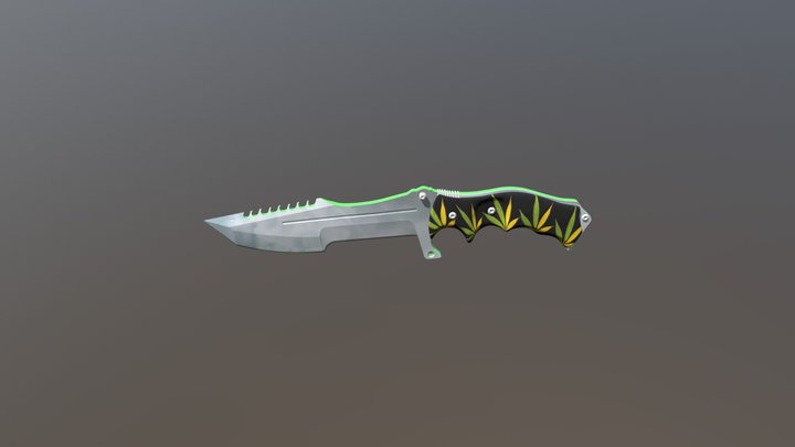 Huntsman Knife - Weed v3 3D Model