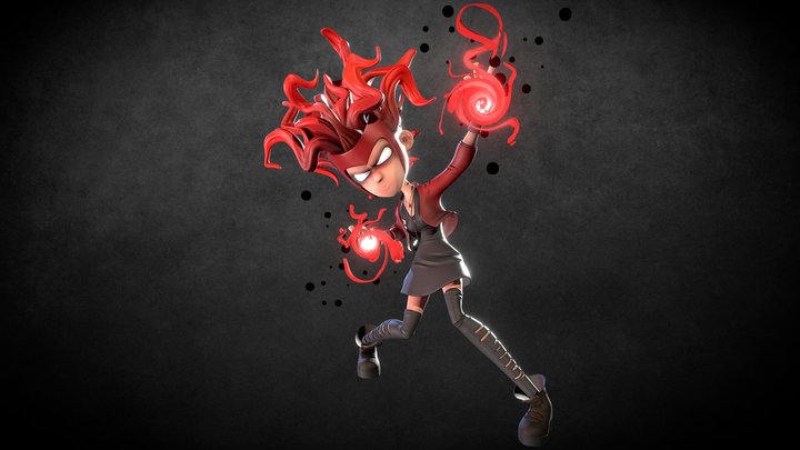 Little Scarlet Witch 3D Model
