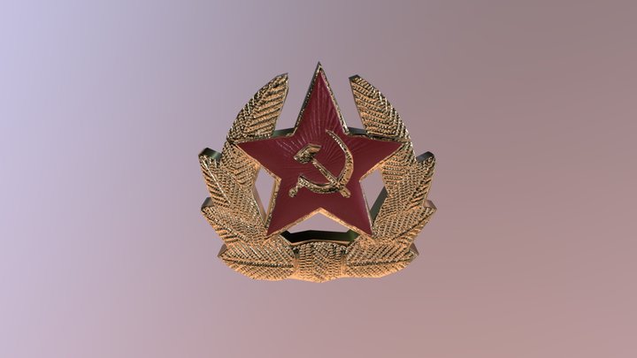 Communist Badge 3D Model