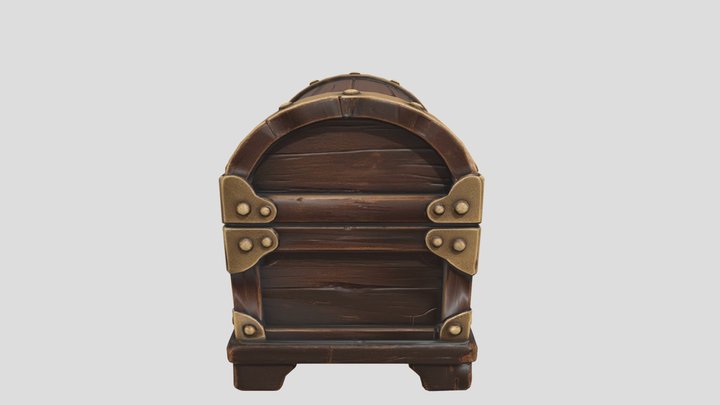 Free Printable Treasure Chest | Low Poly 3D