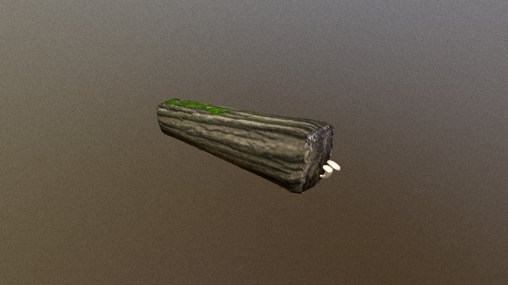 PSX Fallen Log Prop (Read description) 3D Model