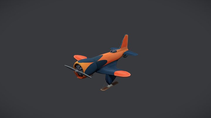 Northrop Gamma - Stylized 3D Model