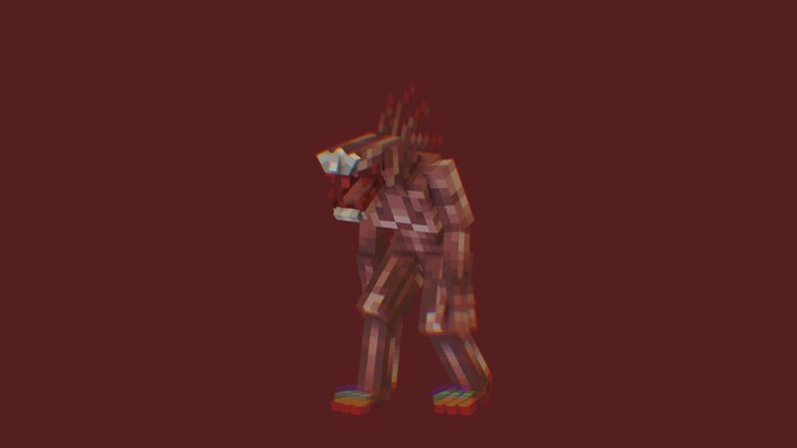 SCP-939_bbmodel 3D Model