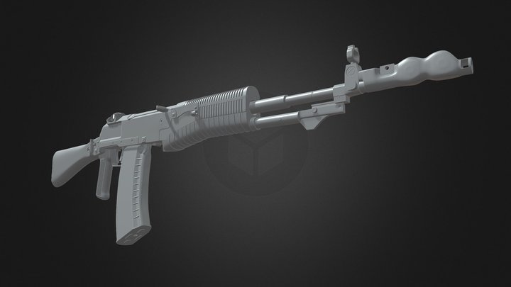 AN-94 (high-poly) 3D Model