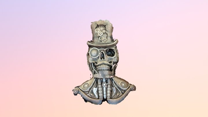 Steam Punk Skeleton 3D Model
