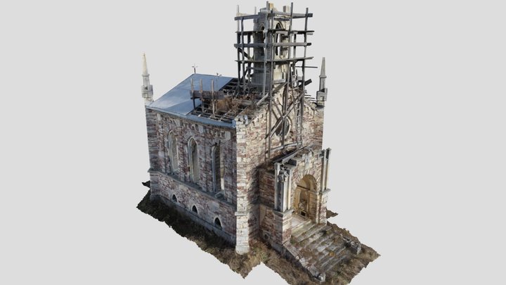 Kaplica cmentarna- Mauzoleum Błażewskich 3D Model