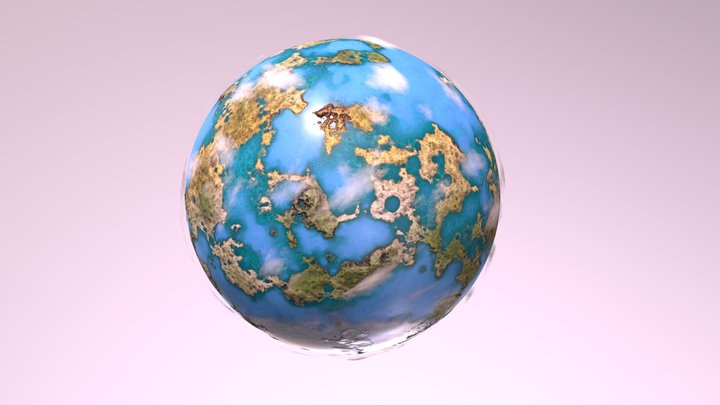 Test Planet – Modello 3D gratuito STL