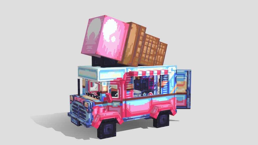 Strawberry Icecream Truck