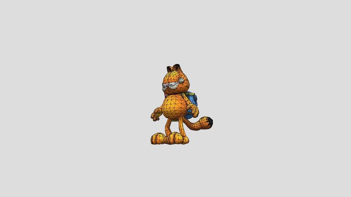 Play Station 2 - Garfield - Garfield panic ball 3D Model