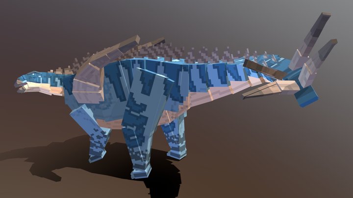 Blockbench / Gigantspinosaurus sichuanensis 3D Model