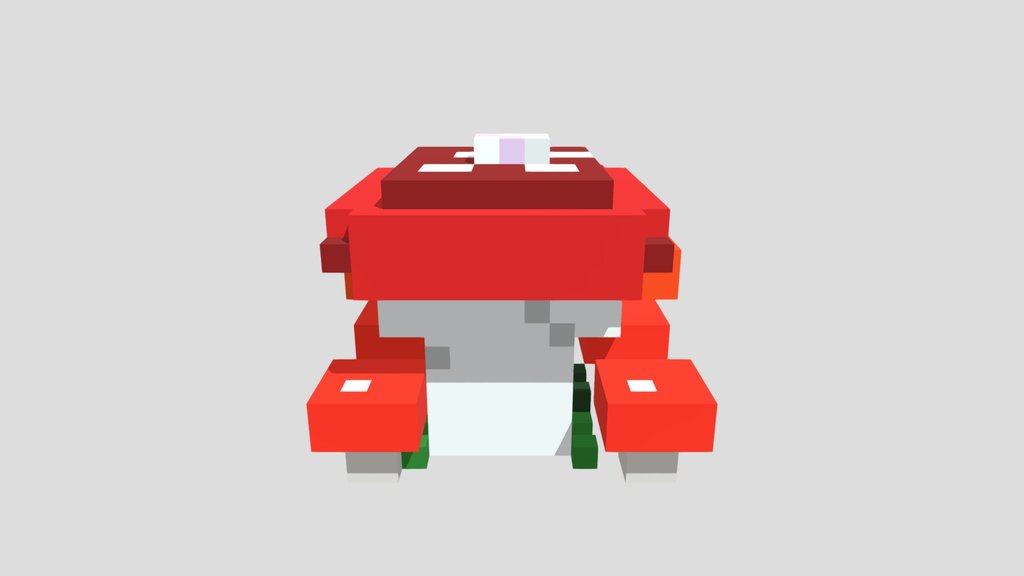 Mushroom Throne - Voxel 32x32 (Animated)