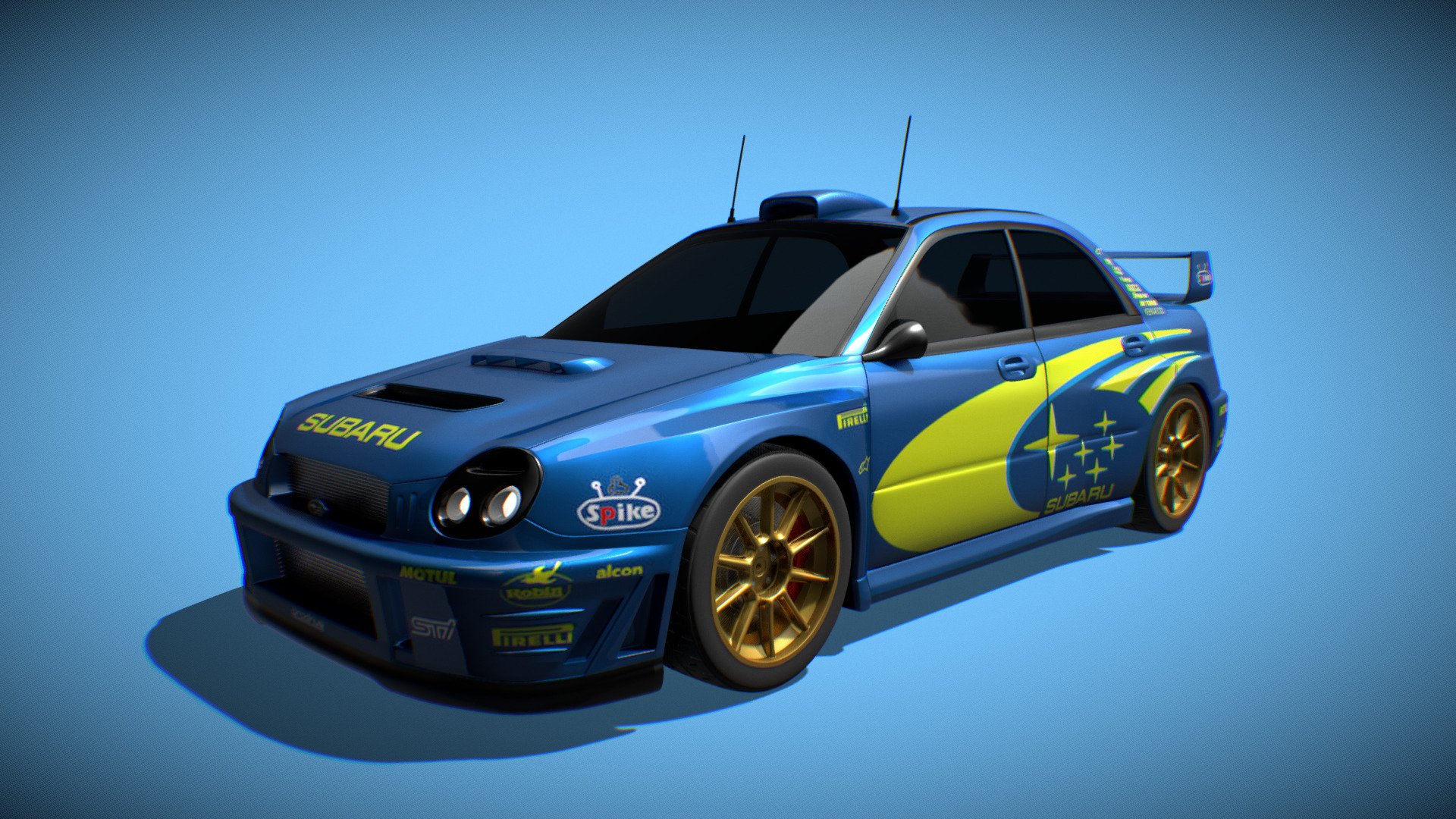SUBARU IMPREZA WRC 2001 PROTOTYPE 58271 Subaru Impreza WRC S7 2001