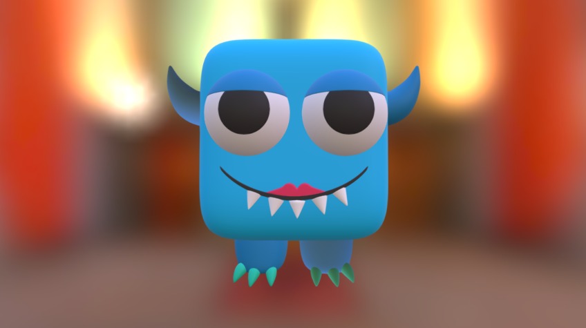 Monsters I - Blue Rhino - 3D model by Tees And Such (@teesandsuch ...