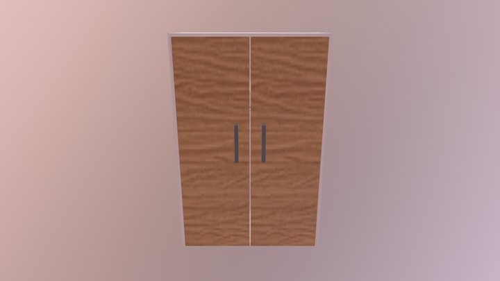 Simple Wardrobe 3D Model