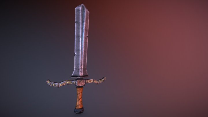 Dark Sword - A Stylized 3D Study 3D Model