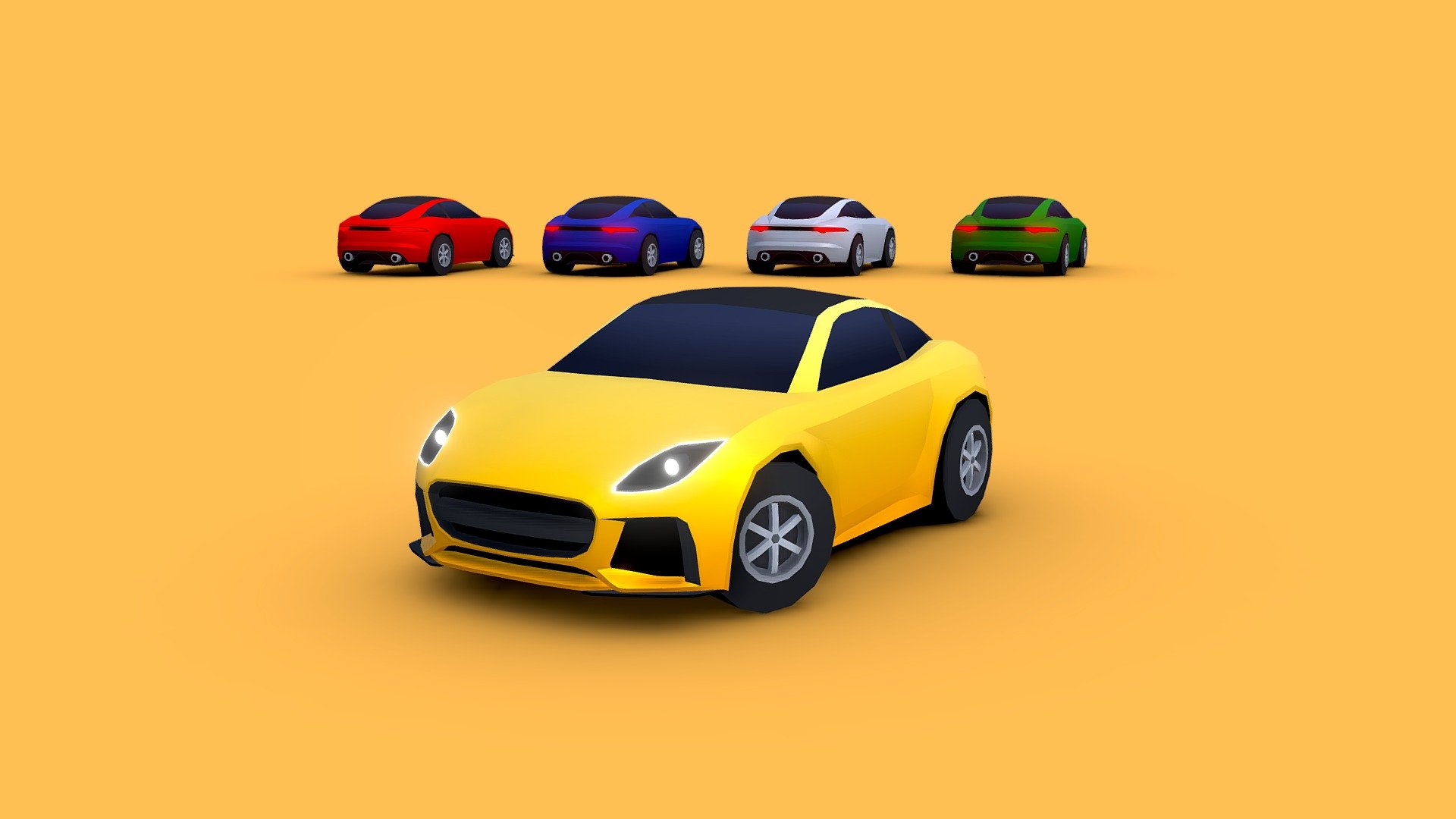 Cartoon Luxury Car 2018 - Buy Royalty Free 3D model by SunsetStudio ...
