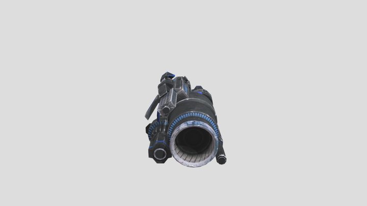 blue bumblebbee cannon 3D Model