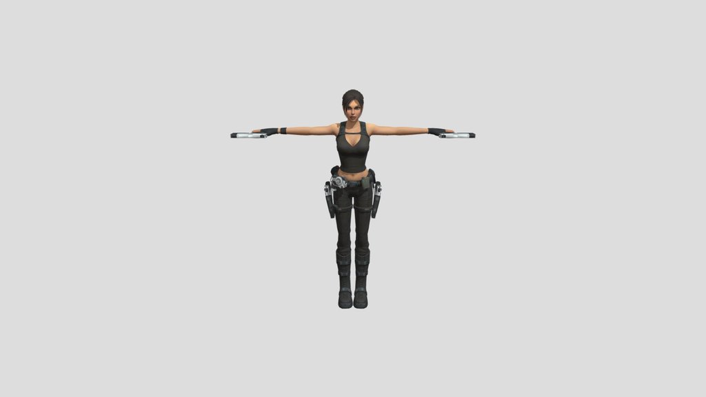 Lara Croft black tank top
