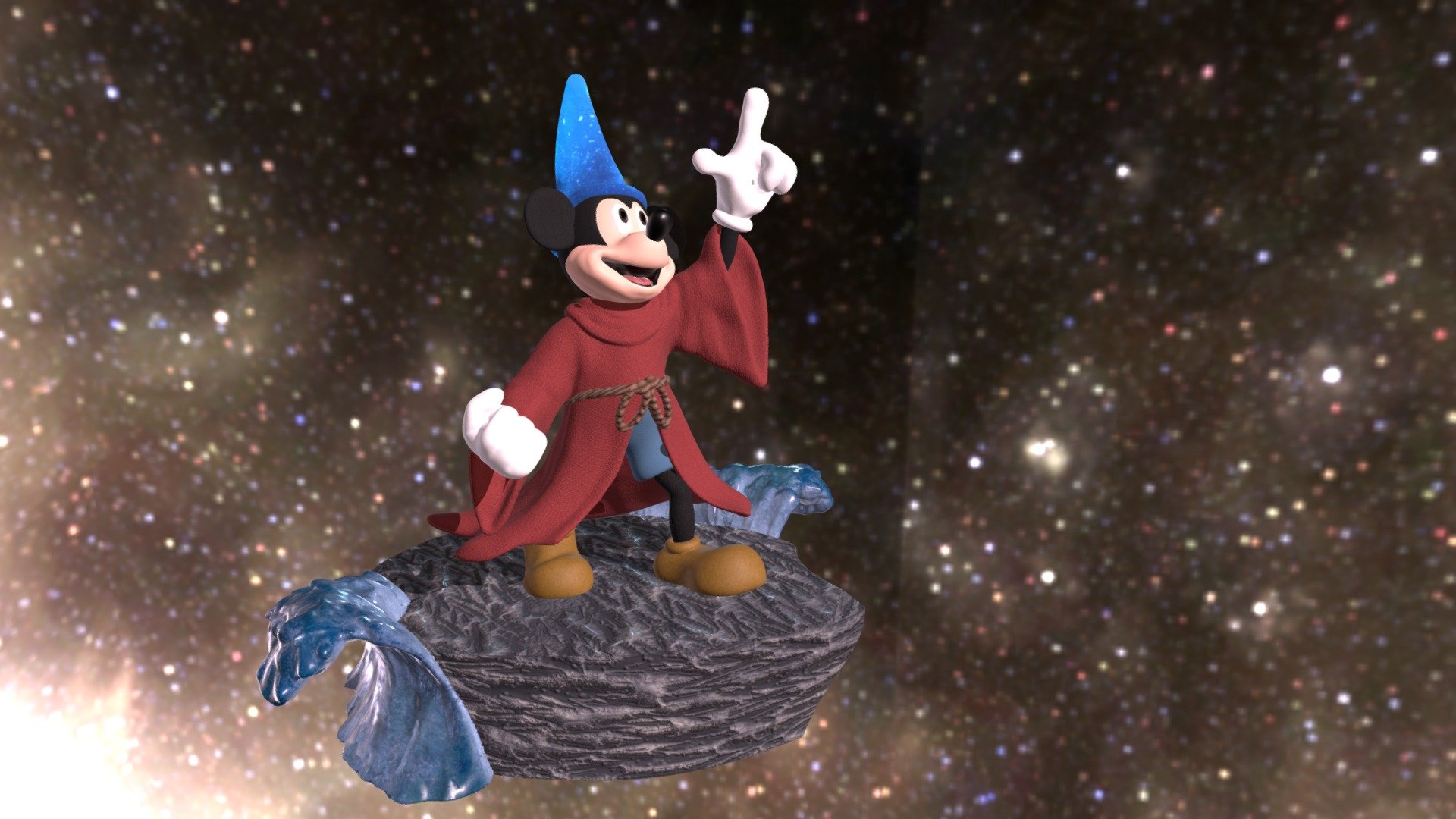 Sorcerer Mickey - Download Free 3D model by WED Designs 