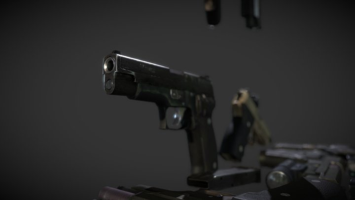 SIG-Sauer P226/8/9 3D Model