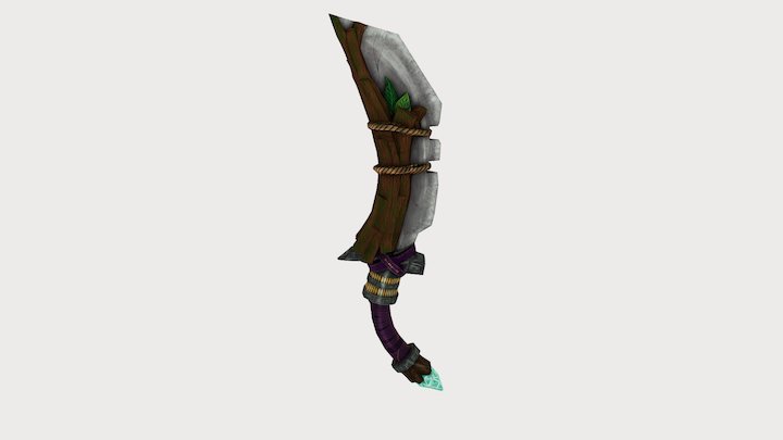 Sword Low Poly and Painting 3D Model