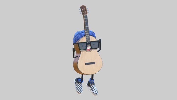 Guitar guy 3D Model