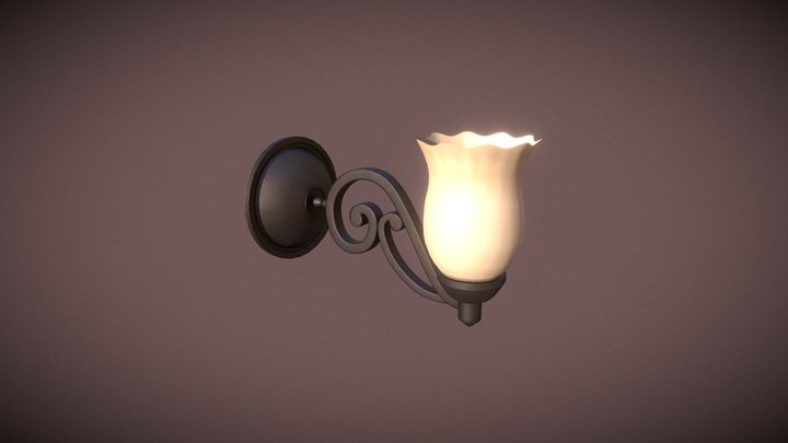 Wall Lamp Ornament 3D Model